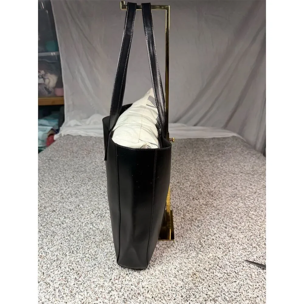 Carolina Herrera Good Girl Black Tote Bag w/ Gold Logo Women's Large​ - Picture 2 of 8